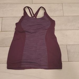 Purple lululemon workout tank